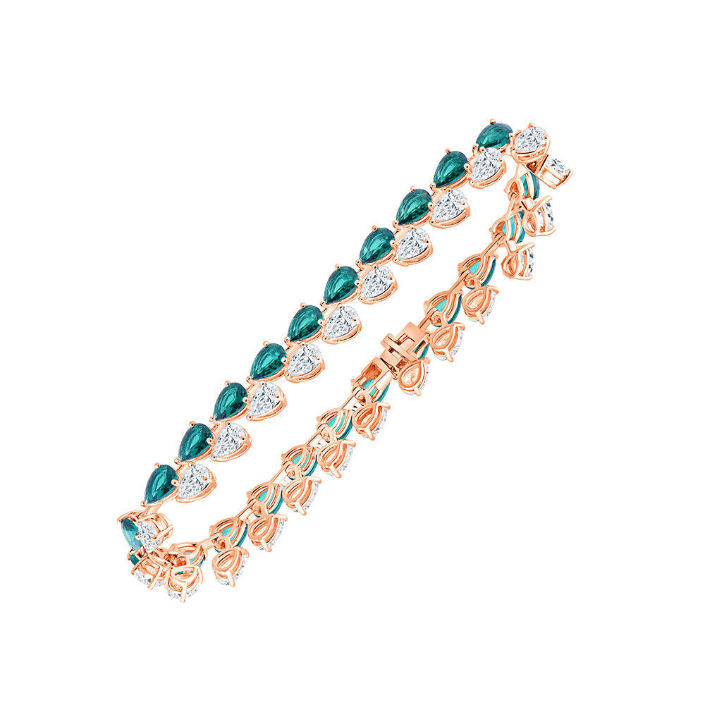 Pear Cut SemiPrecious Stone Tennis Bracelet