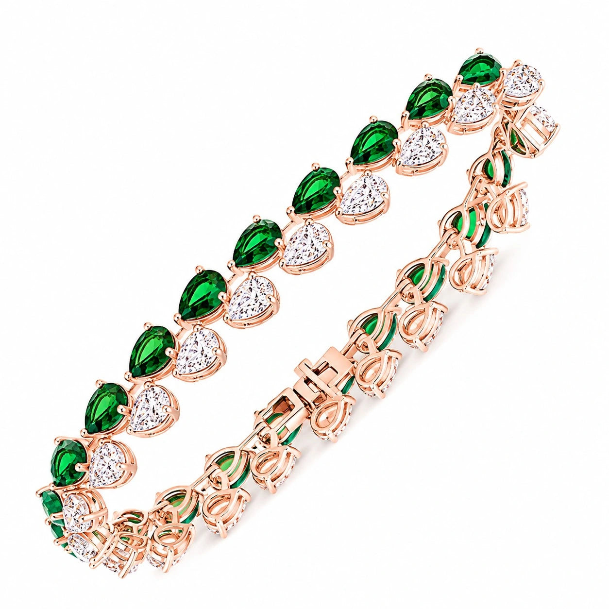 Pear Cut SemiPrecious Stone Tennis Bracelet