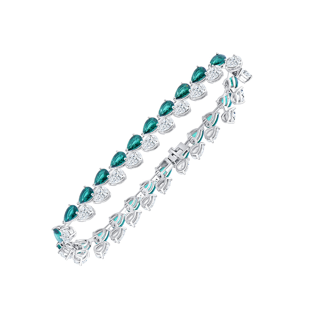 Pear Cut SemiPrecious Stone Tennis Bracelet