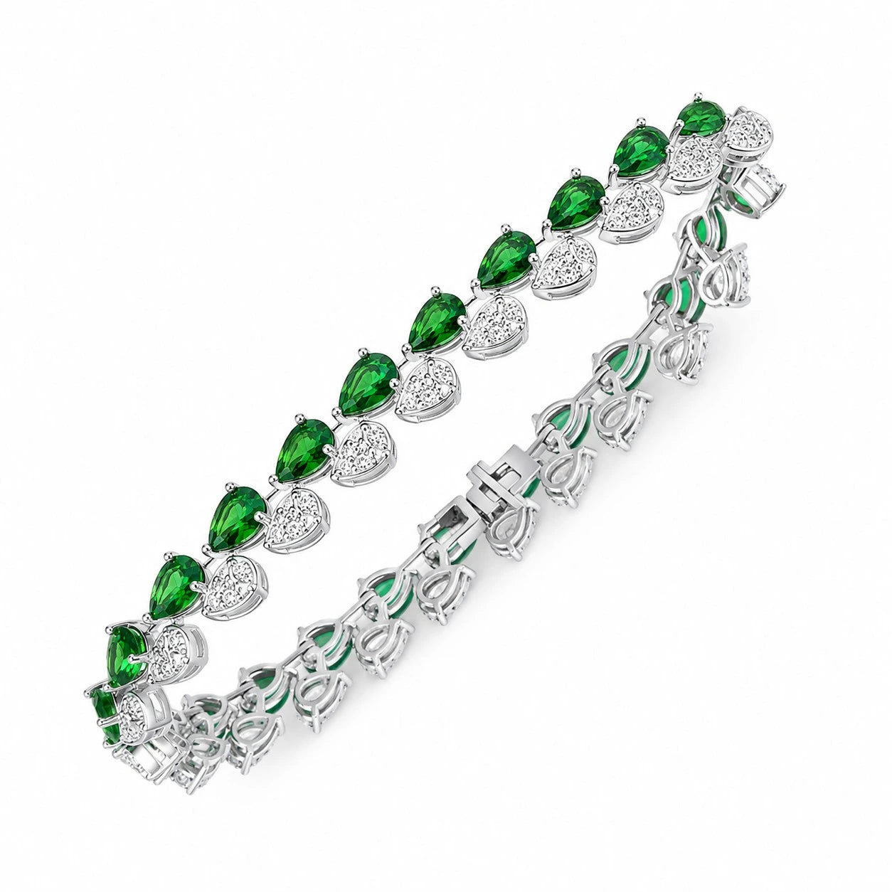 Pear Cut SemiPrecious Stone Tennis Bracelet