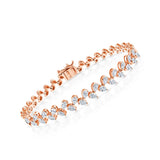 Pear Cut Leaf Vine Bracelet