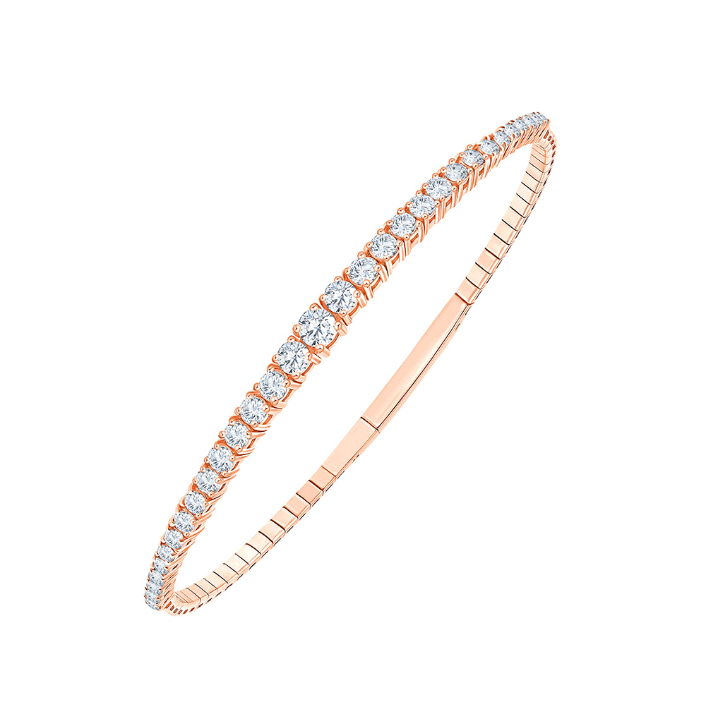 Brilliant Cut Half Eternity Bracelet