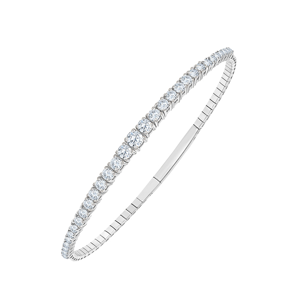 Brilliant Cut Half Eternity Bracelet