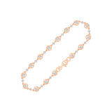 Brilliant Cut Station Bracelet