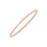 Brilliant Cut Marquise Motif Link Bracelet