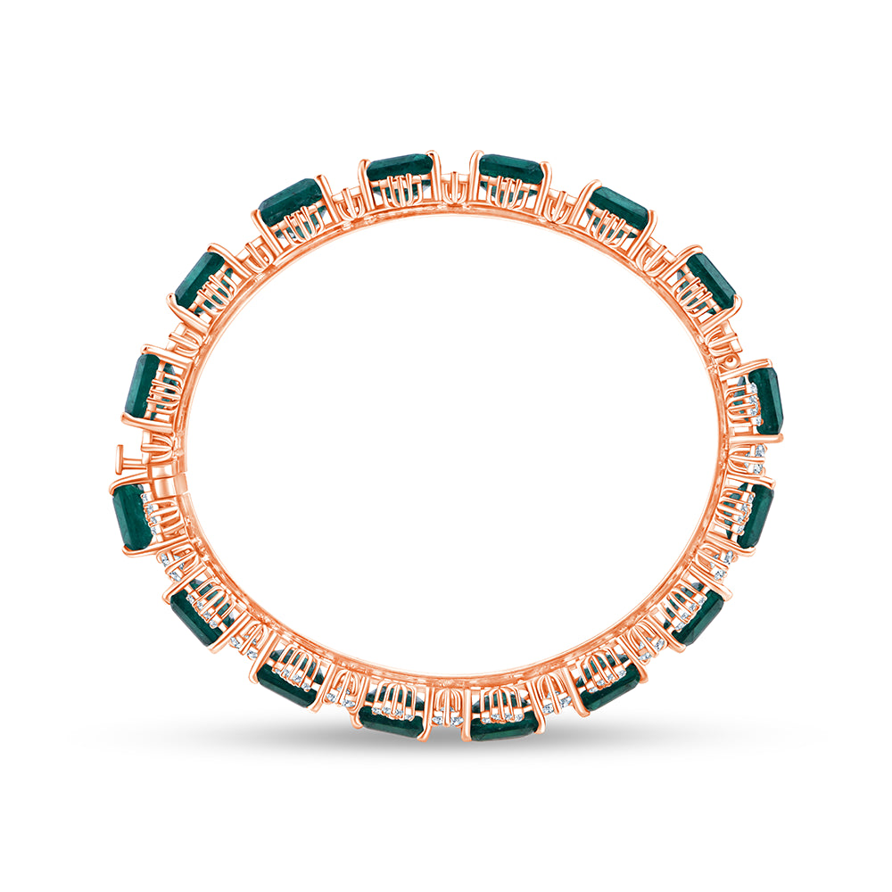 Emerald Cut  Baguette Cut Crown SemiPrecious Stone Bracelet