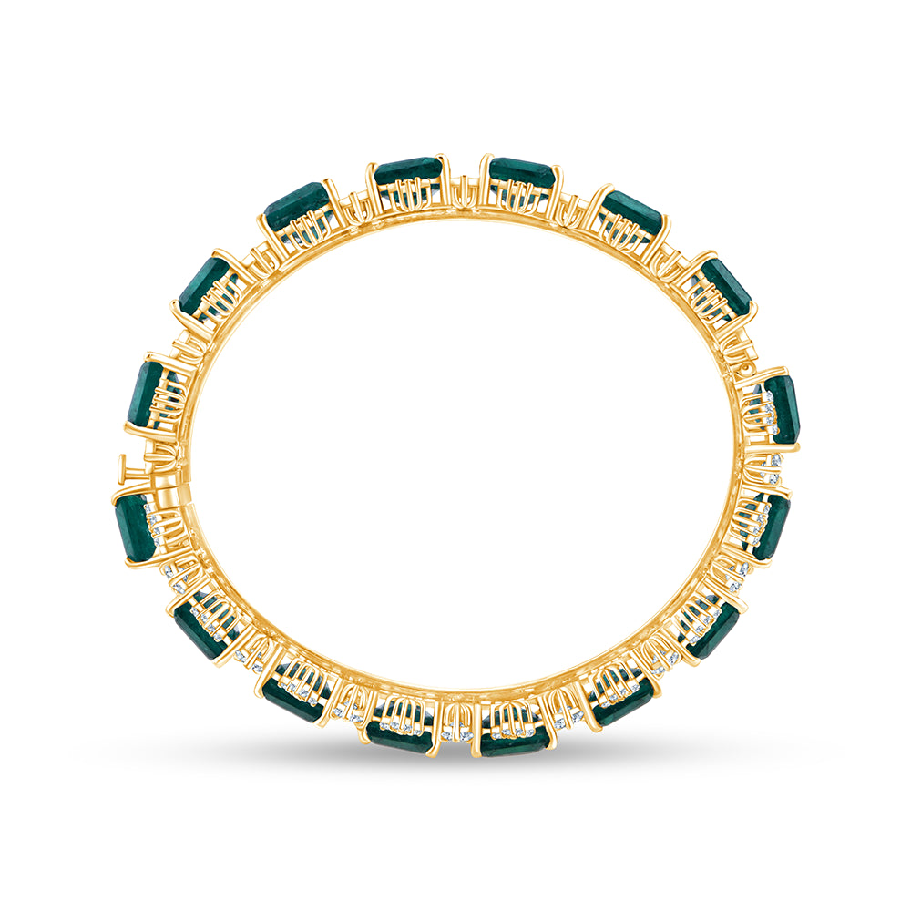 Emerald Cut  Baguette Cut Crown SemiPrecious Stone Bracelet