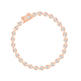 Pear Cut Bezel Tennis Bracelet