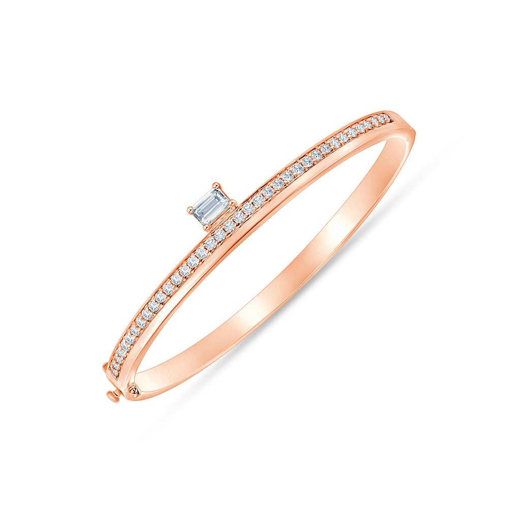 Baguette  Brilliant Cut Bracelet