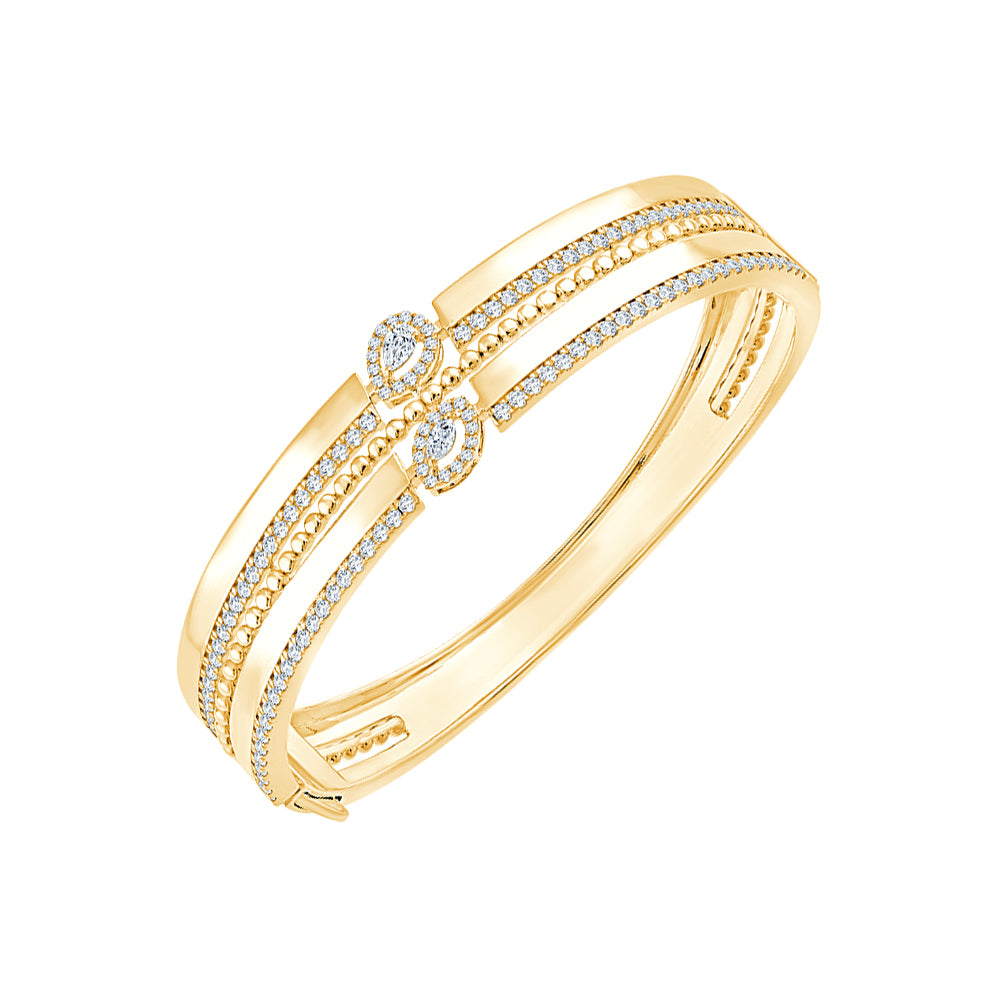 Pear  Brilliant Cut MultiBand Bracelet