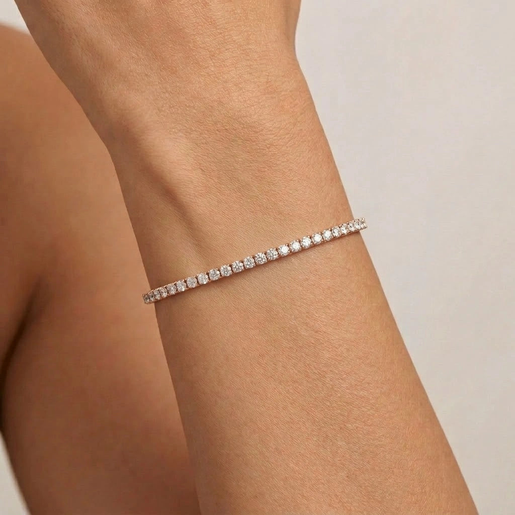 Brilliant Cut Tennis Bracelet