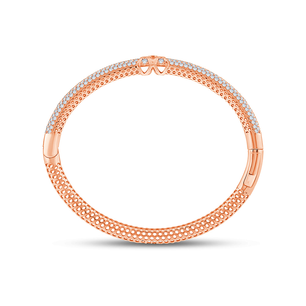 Brilliant Cut Micro Prong Cross Motif Bracelet