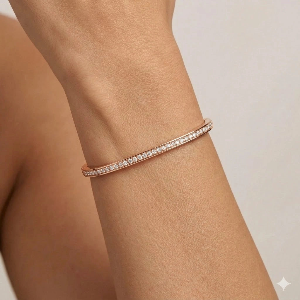 Brilliant Cut Line Bracelet