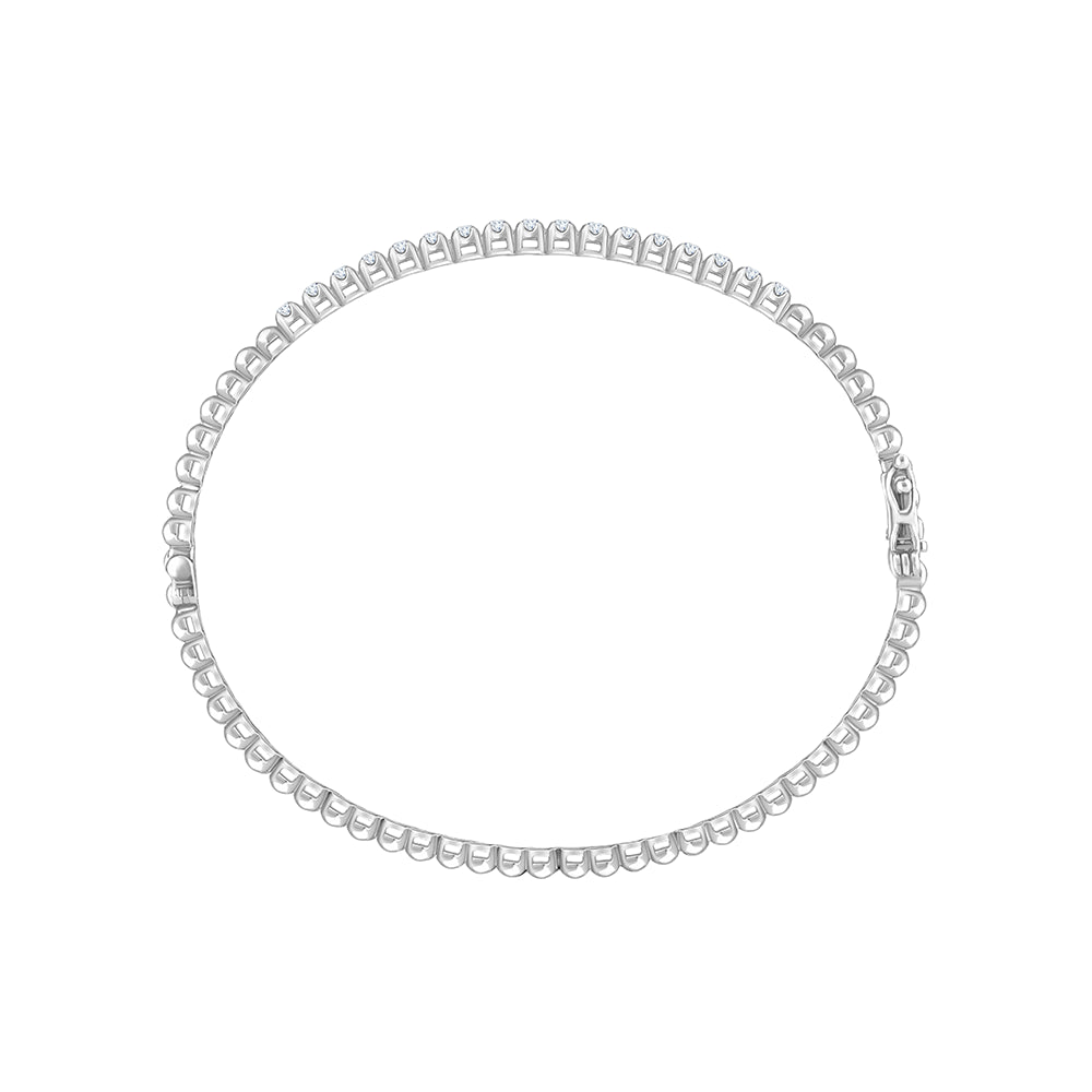 Brilliant Cut Beaded Bracelet