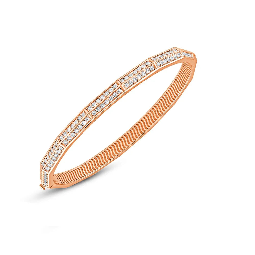 Brilliant Cut Double Row Bracelet