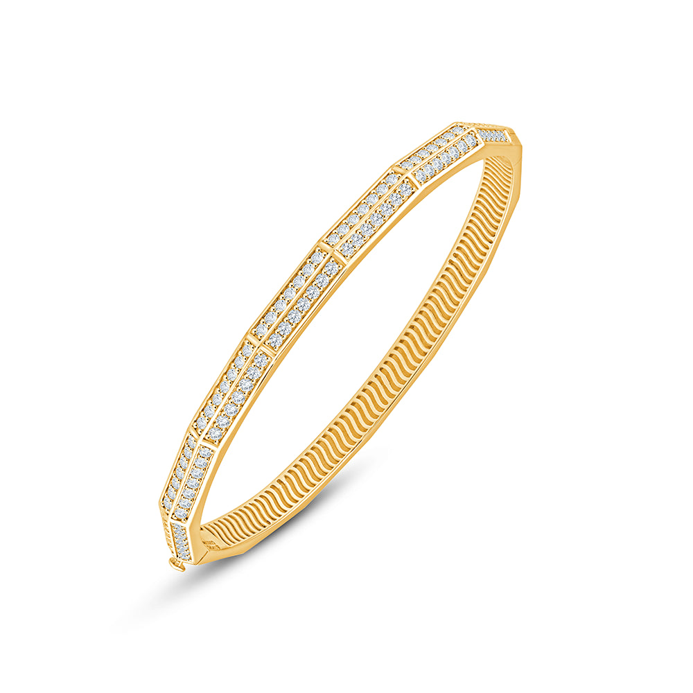 Brilliant Cut Double Row Bracelet
