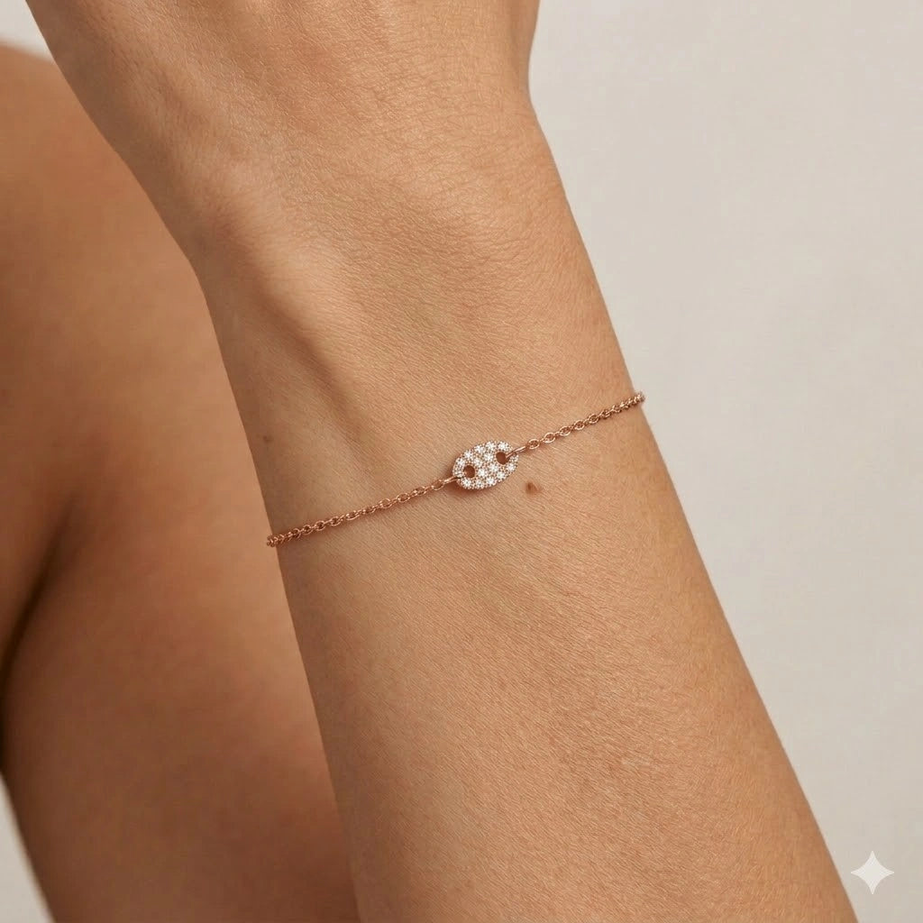 Brilliant Cut Oval Motif Bracelet