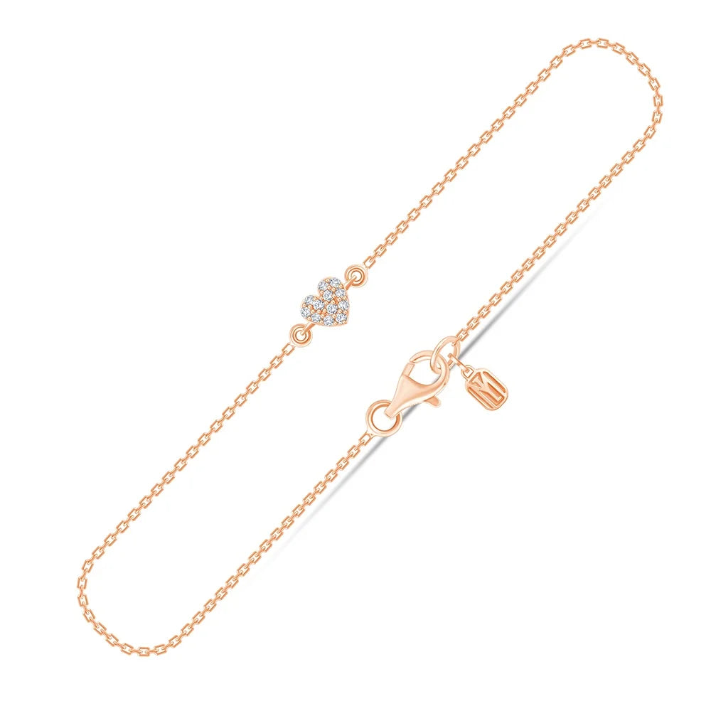 Brilliant Cut Heart Bracelet