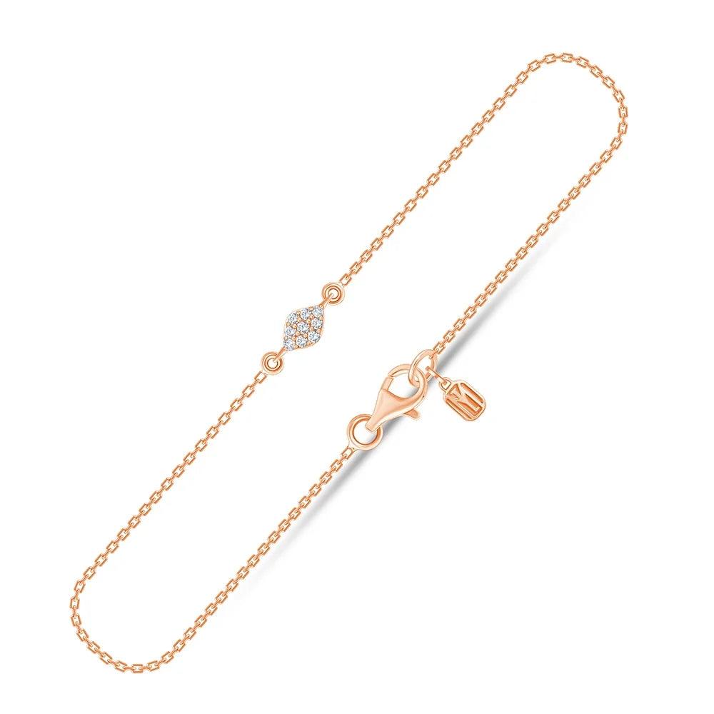Marquise Shaped Pavé Bracelet