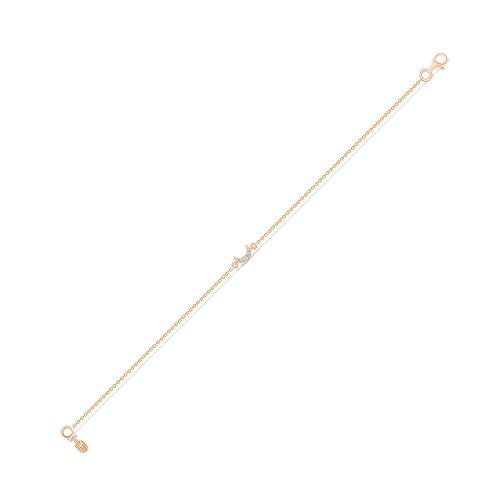 Crescent Moon Pav Bracelet