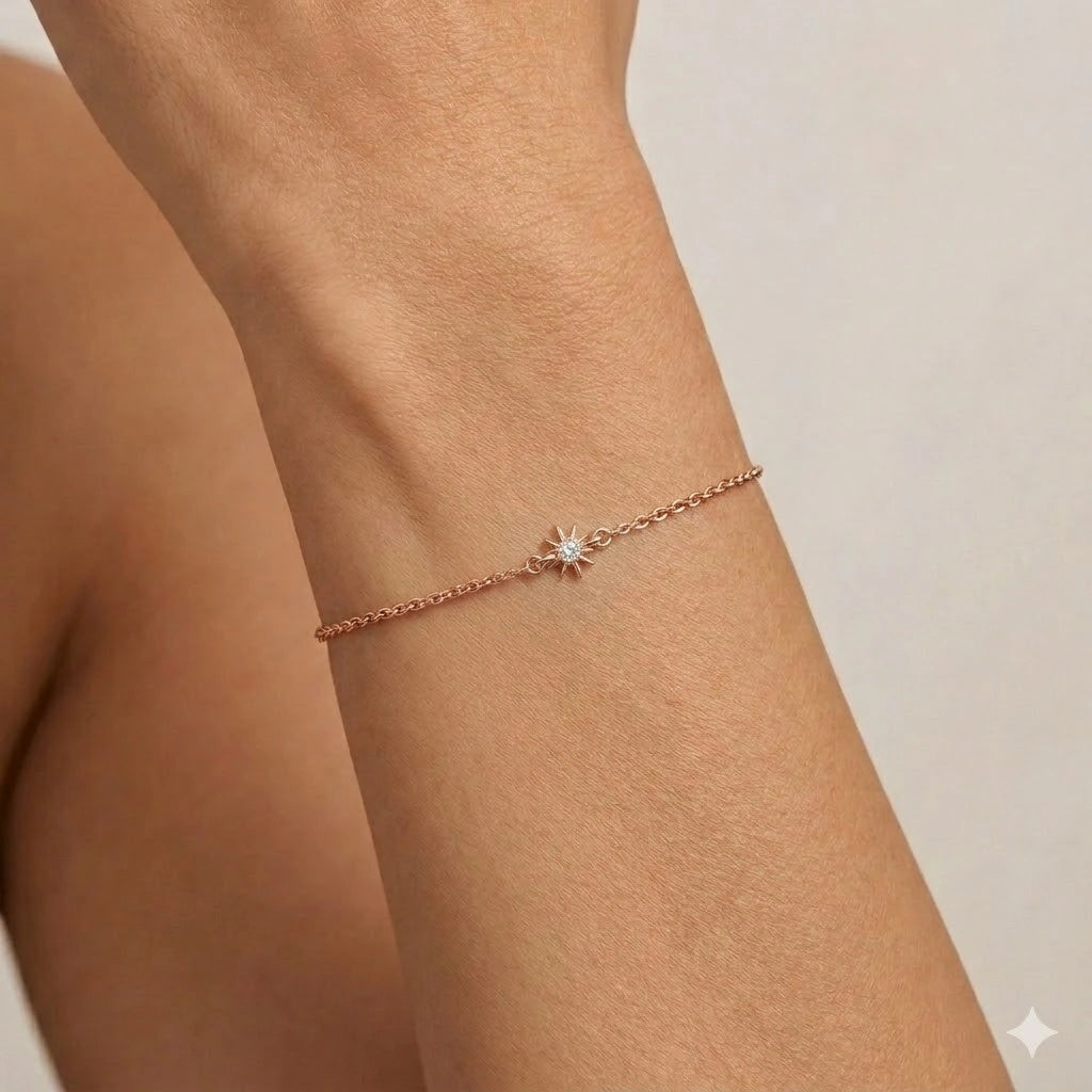 Brilliant Cut Starburst Bracelet