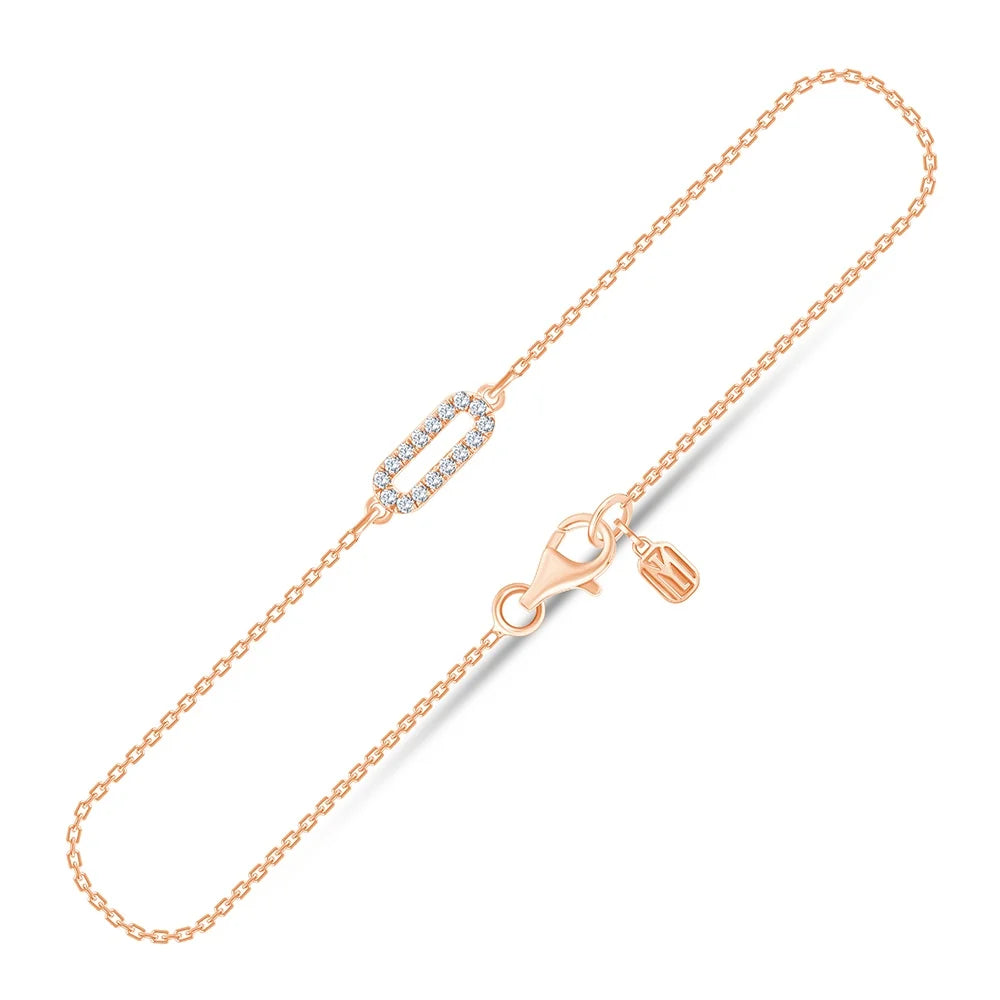 Brilliant Cut Oval Link Chain Bracelet