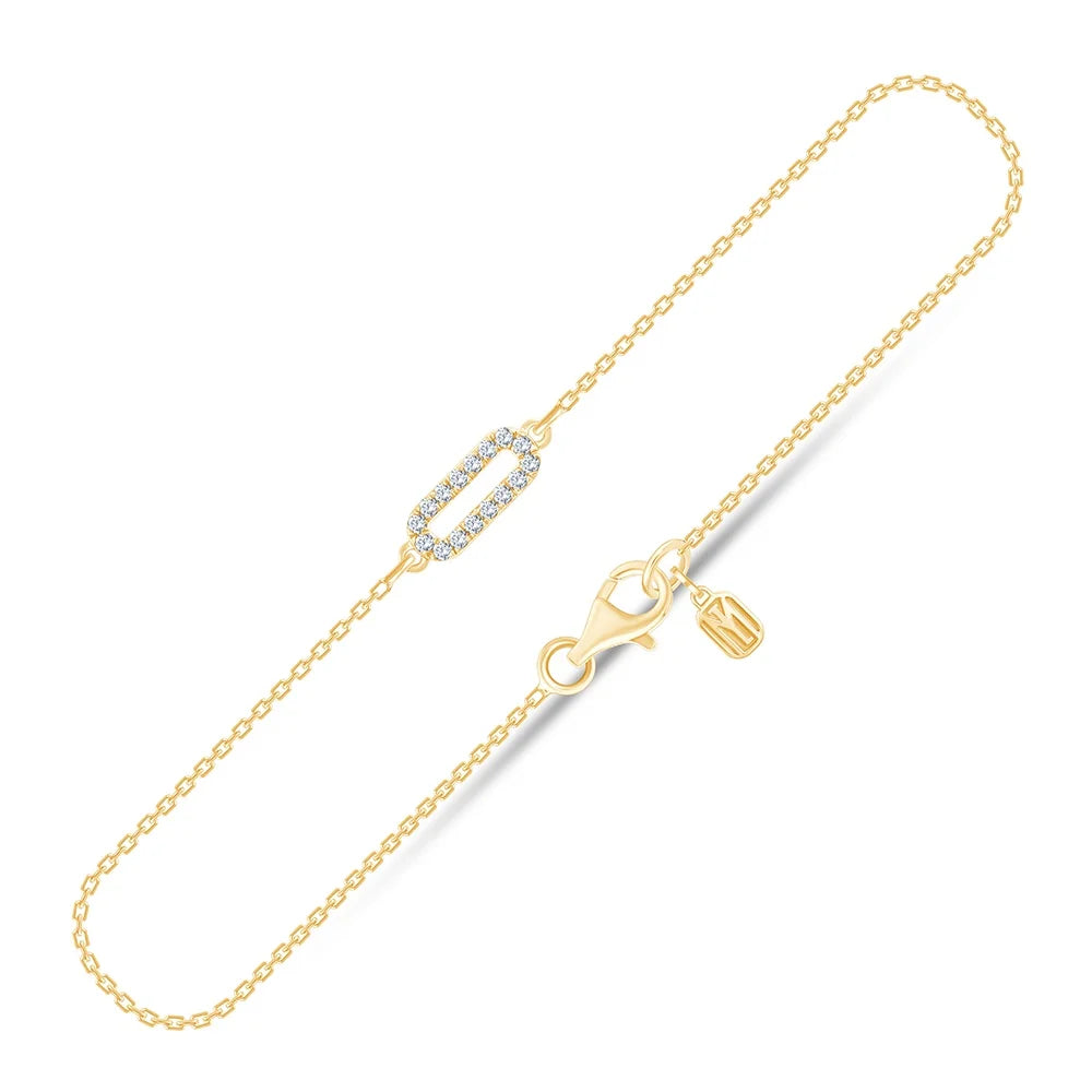 Brilliant Cut Oval Link Chain Bracelet
