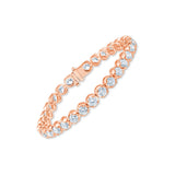 9.2 Carat Brilliant Cut French Pavé Tennis Bracelet