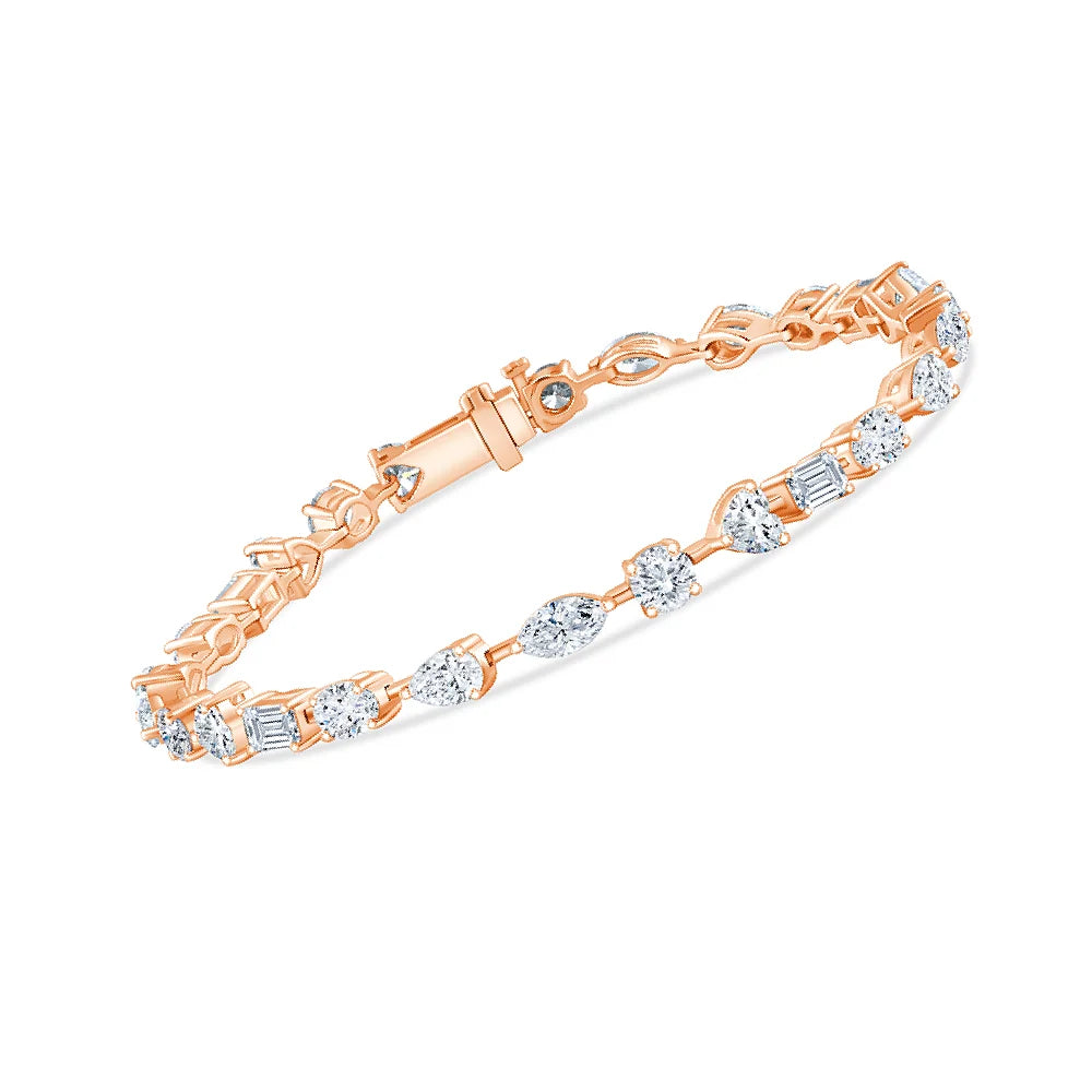 Mixed Cut Line Bracelet