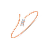 Emerald Cut Bypass Bracelet