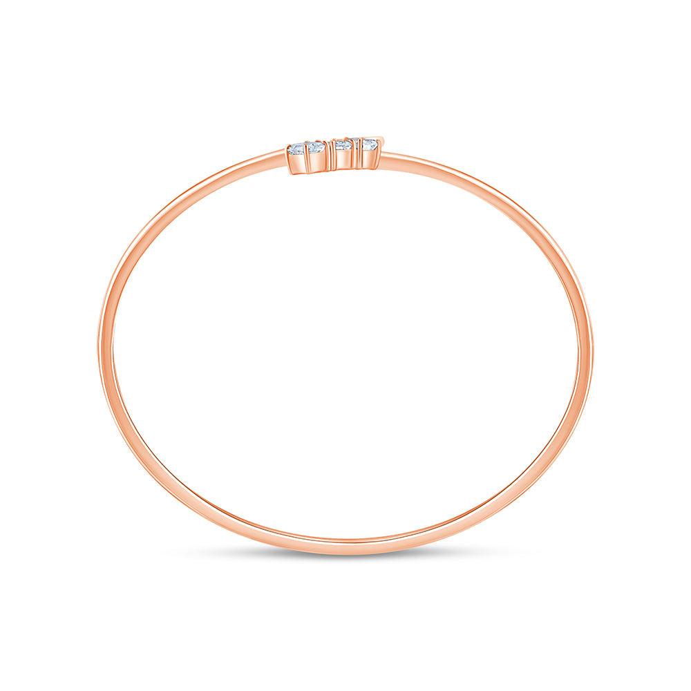 Emerald Cut Bypass Bracelet