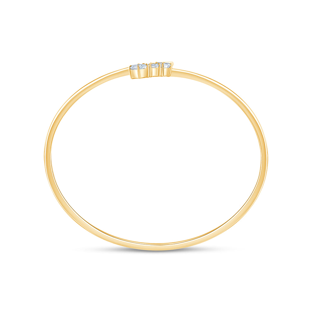Emerald Cut Bypass Bracelet