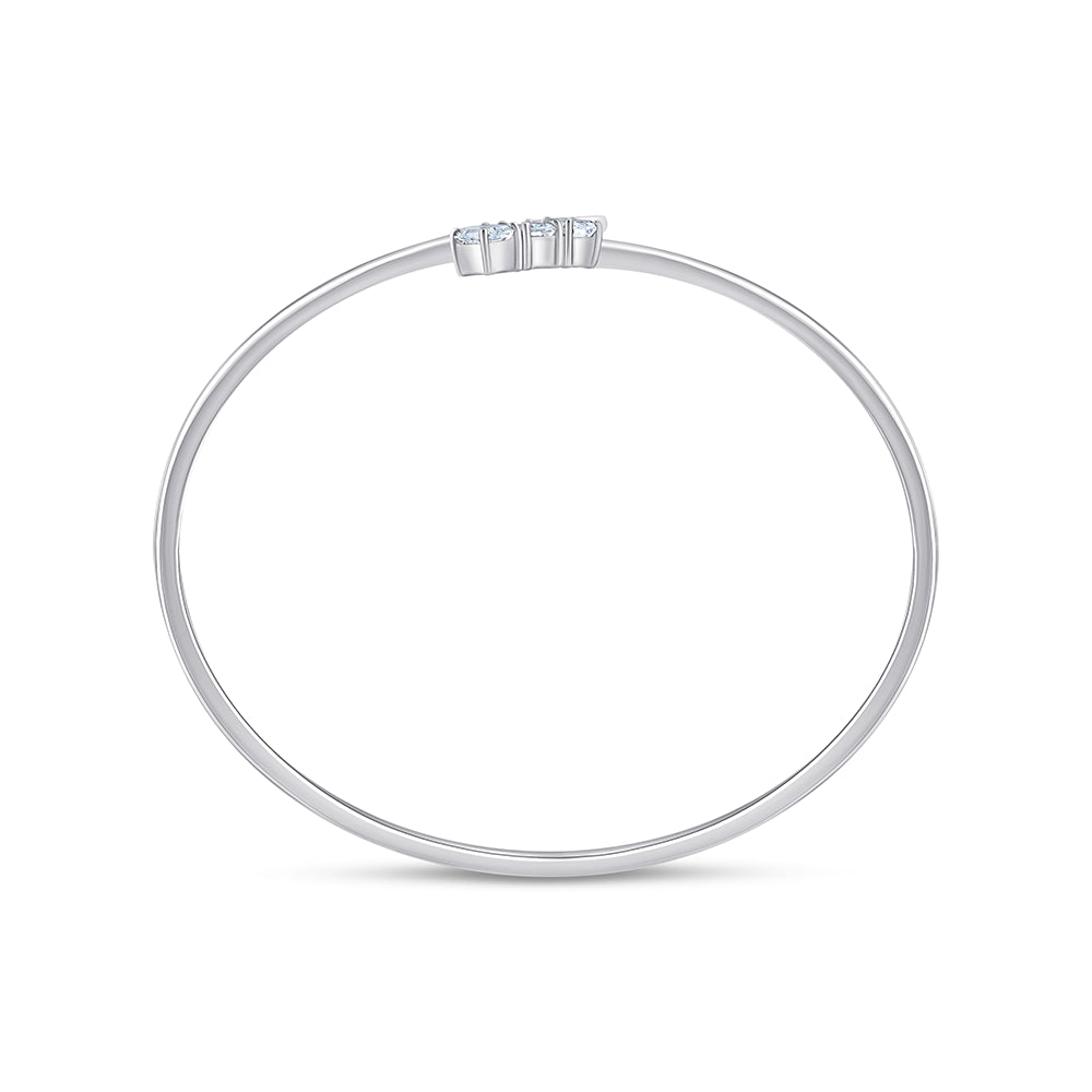 Emerald Cut Bypass Bracelet