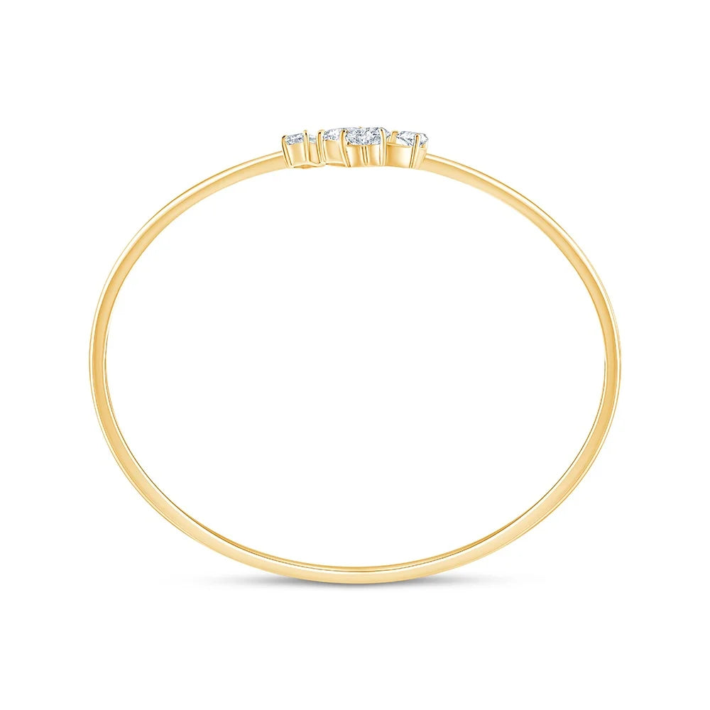 Mixed Cut Open Bracelet
