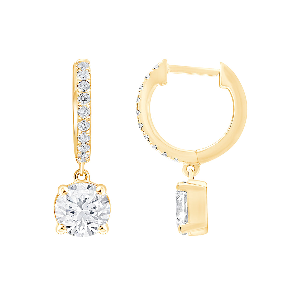 Brilliant Cut Mini Dangler Earrings