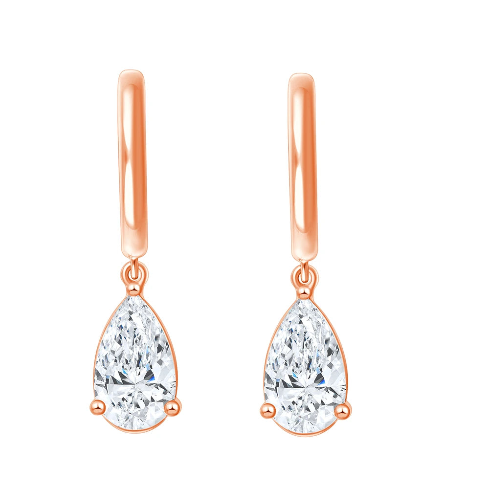 Pear Cut Mini Dangler Earrings