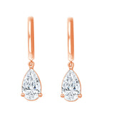 Pear Cut Mini Dangler Earrings