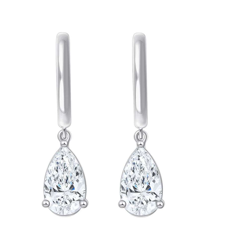 Pear Cut Mini Dangler Earrings
