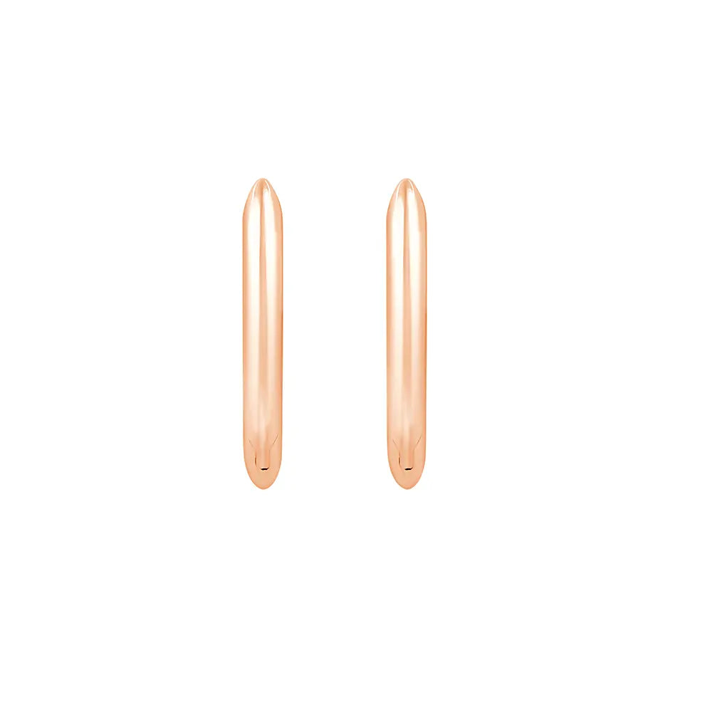 Plain Tube Hoop Earrings