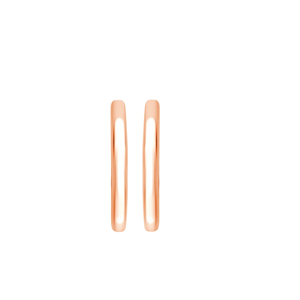 Plain Heart Hoop Earrings
