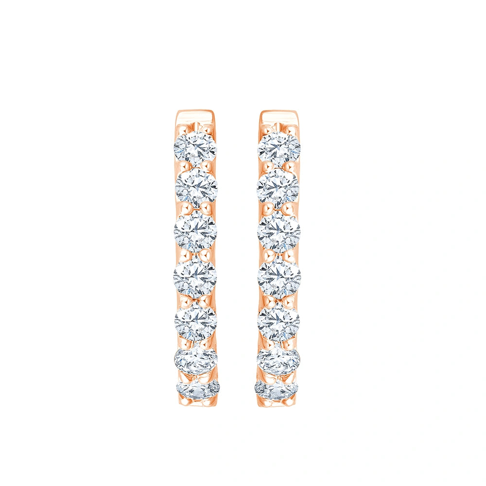 Brilliant Cut Full Hoop Earrings