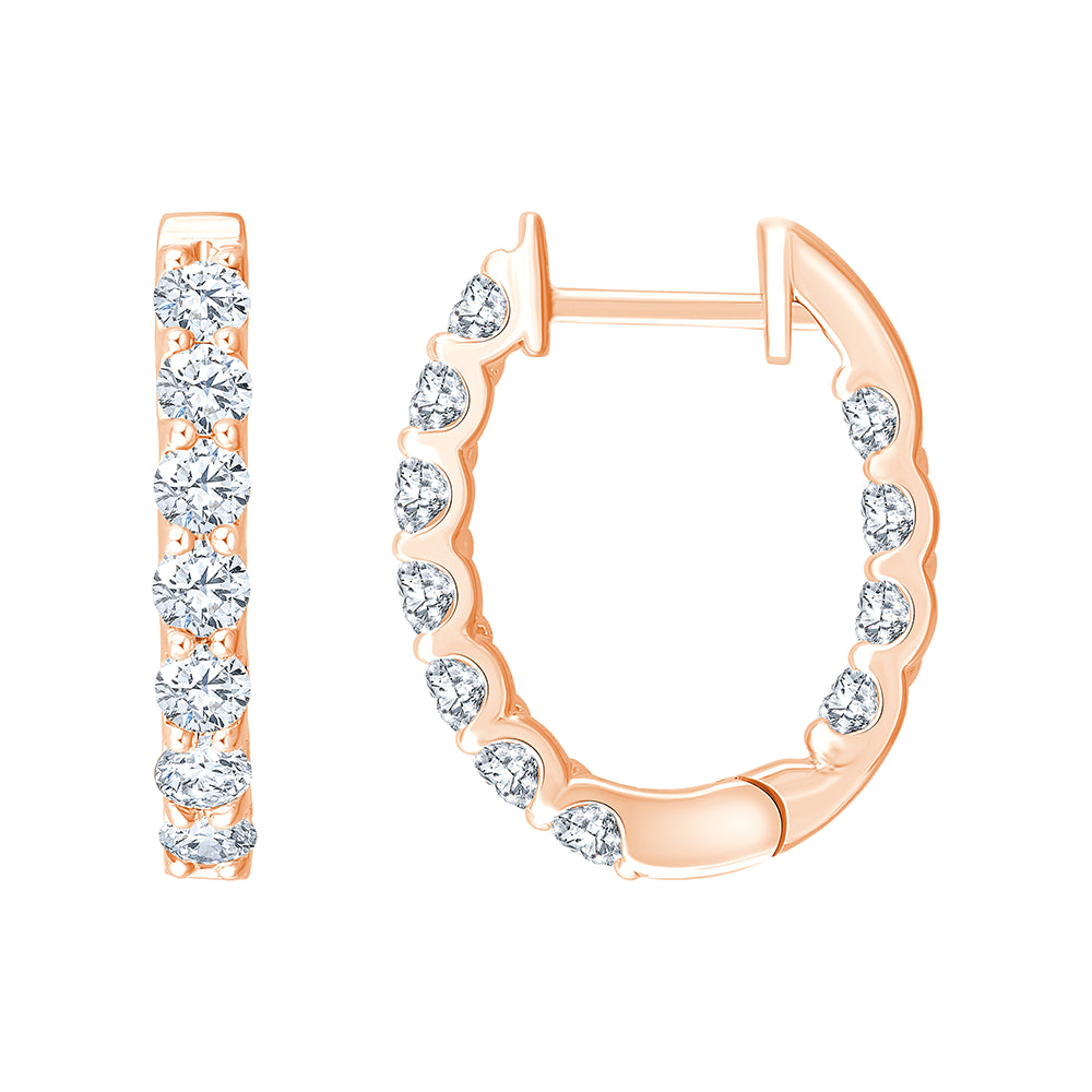 Brilliant Cut Full Hoop Earrings