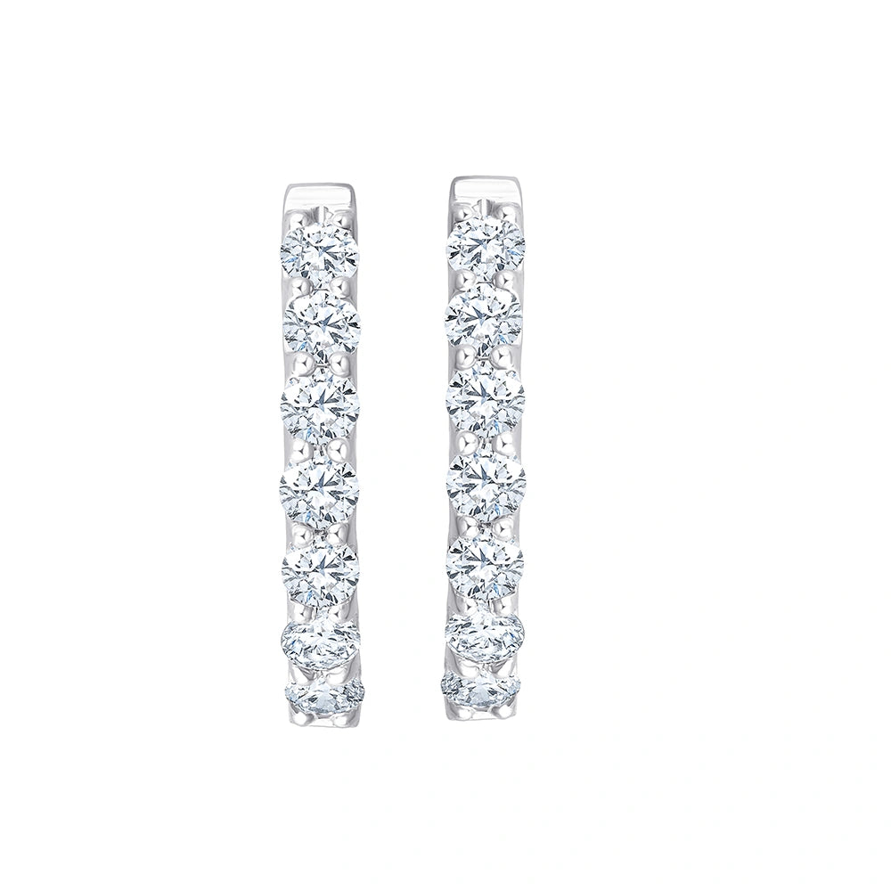 Brilliant Cut Full Hoop Earrings