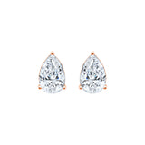 Pear Cut Solitaire Stud Earrings