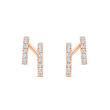 Brilliant Cut Double Hoop Earrings