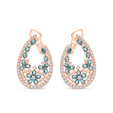 Oval Cut Emerald Stone Earrings