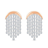Brilliant Cut Waterfall Drop Earrings