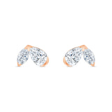 Pear & Marquise Cut Toi et Moi Stud Earrings
