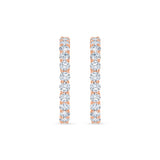 Brilliant Cut Classic Hoop Earrings