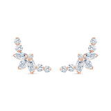 Marquise & Pear Cut Ear Climbers